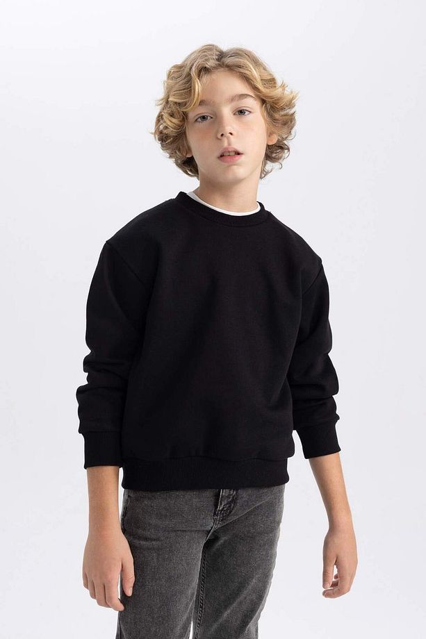 Erkek Çocuk Regular Fit Bisiklet Yaka Sweatshirt B7772a8ns - 1