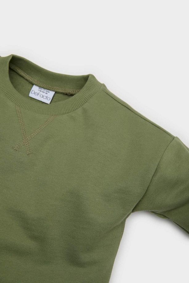 Erkek Bebek Bisiklet Yaka Basic Düz Sweatshirt A7343A525SP - 2