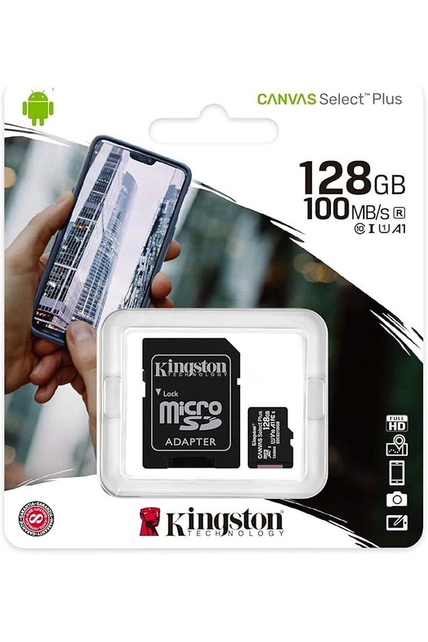 128GB Class10 UHS-I SDXC Canvas Select Plus microSD Hafıza - 5