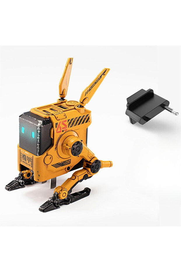Alpha65 Sarı Özel Seri Robot Figürlü 65W Hızlı Şarj Adaptörü - 1