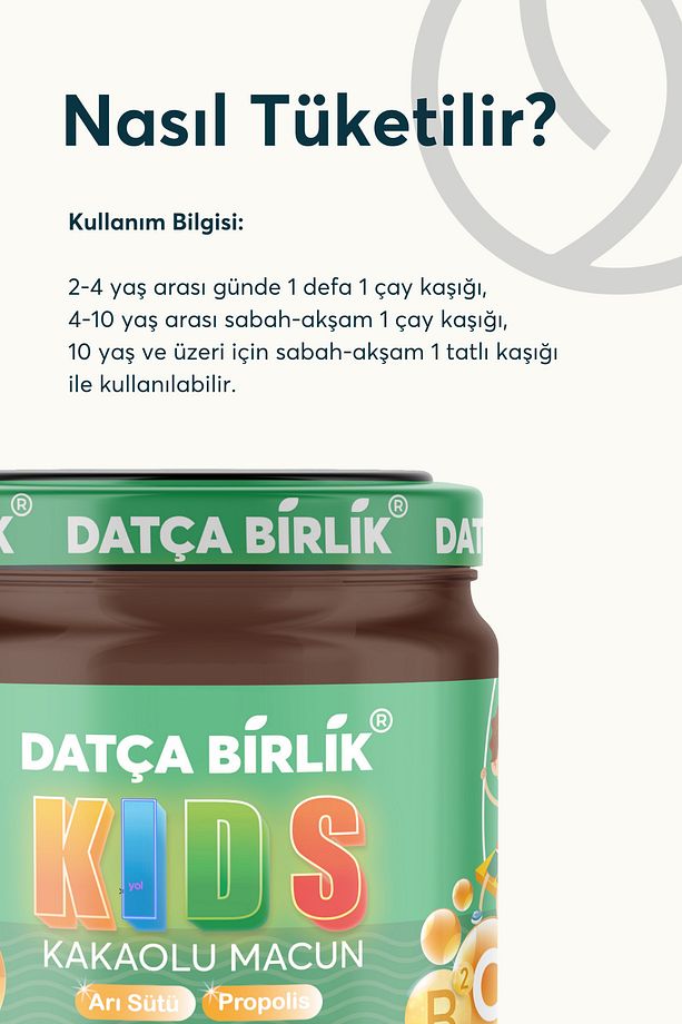 Çocuk Macunu Kakao Bal Propolis Arı Sütü Zencefil Zerdeçal Ekinezya Vitamin C - B6 - B2 - 3