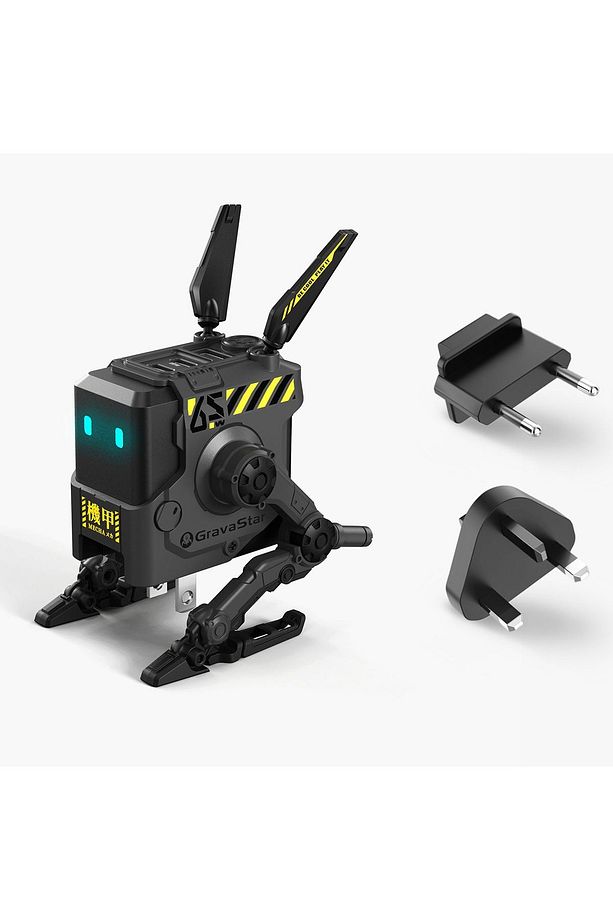 Alpha65 Gri Robot Figürlü 65w Hızlı Şarj Adaptörü - 6