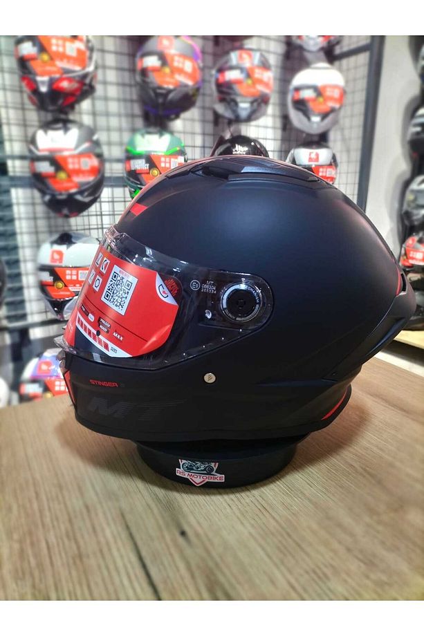 Helmets Stinger 2 Solid A1 Mat Siyah Kapalı Kask - 2