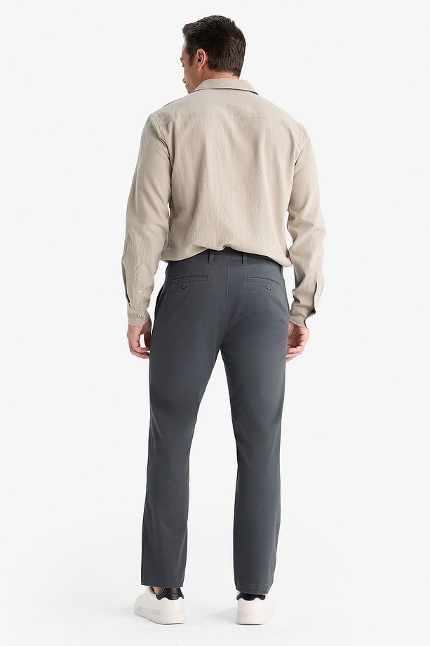 Regular Fit Normal Kesim Düz Paça Chino Pantolon D7349AX25AU - 7