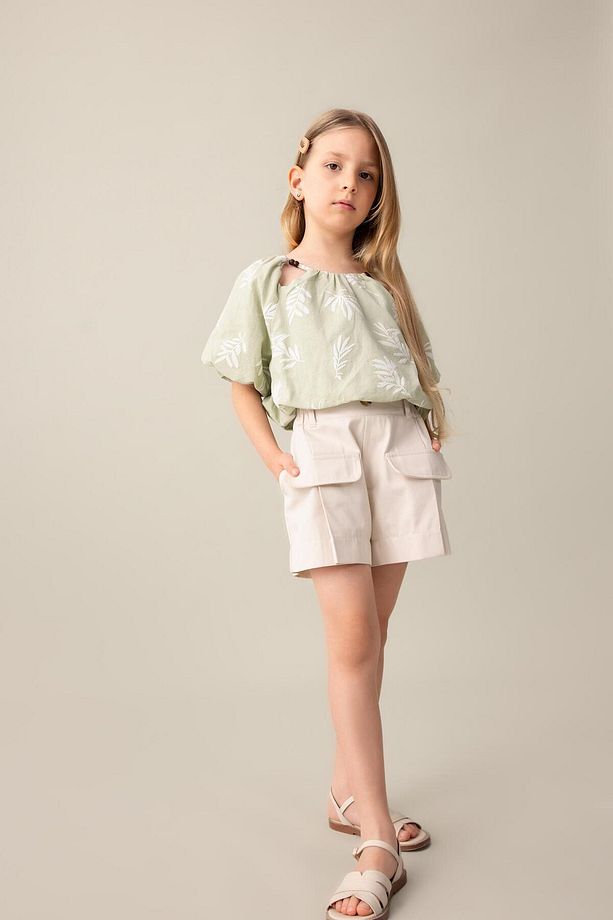 Kız Çocuk Gabardin Şort C4566A824SM - 1