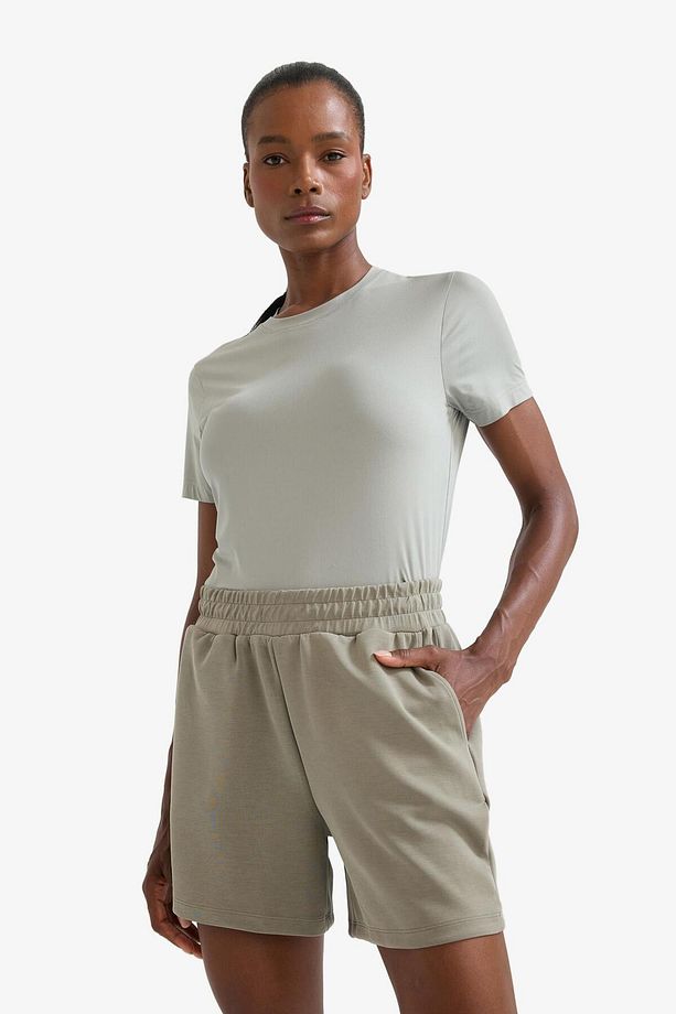 DeFactoFit Standart Fit Sporcu Kısa Paça Modal Şort F5001AX25SM - 4