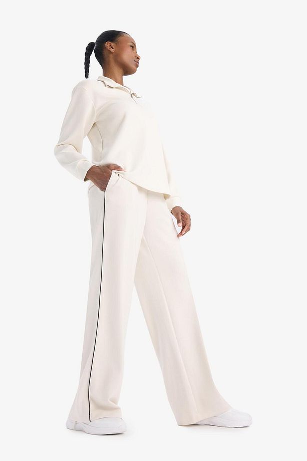 DeFactoFit Wide Leg Geniş Paça Standart Boy Modal Sporcu İnce Pantolon D7128AX25SP - 2