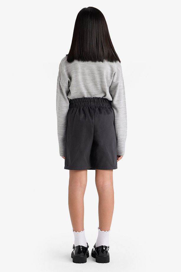 Kız Çocuk Beli Lastikli Gabardin Şort Etek F1434A825AU - 6
