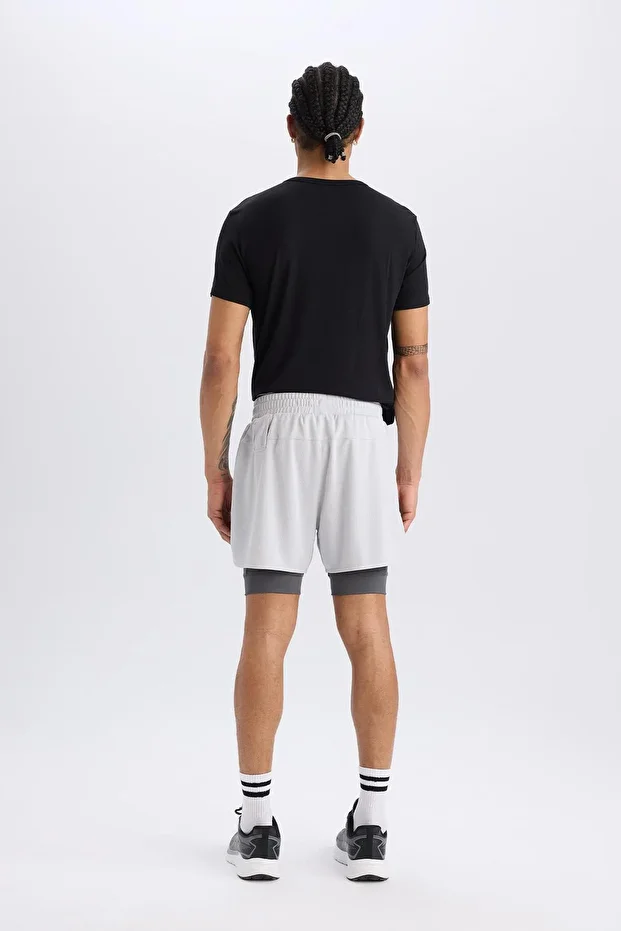 DeFactoFit Slim Fit Dar Kesim Sporcu Taytlı Şort E2760AX25SM - 8