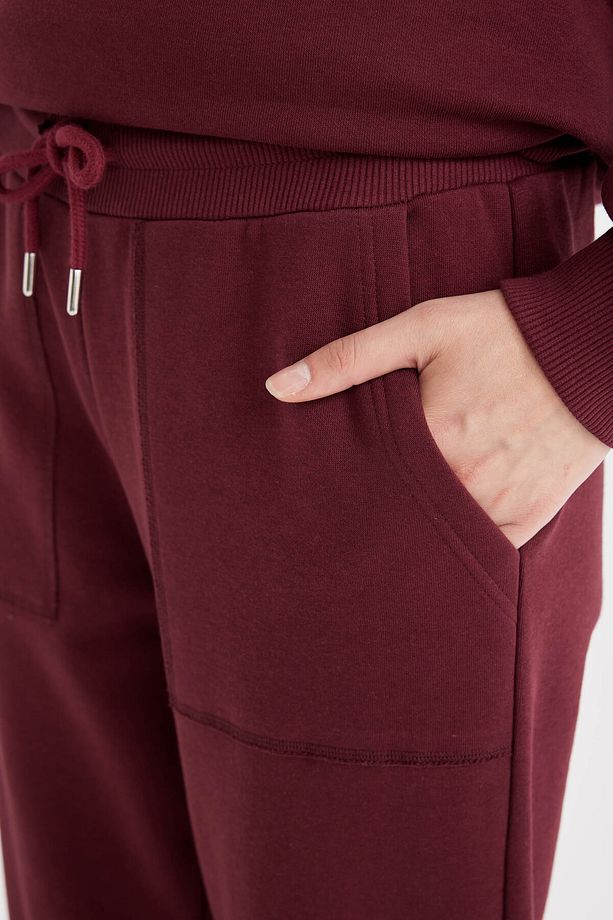 Regular Fit Jogger Eşofman Altı Basic Düz Beli Lastikli Bağcıklı Cepli V2699az24wn - 6