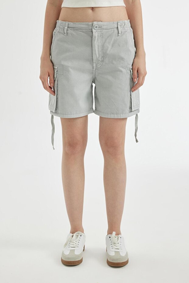 Coool Regular Fit Normal Bel Kısa Paça Gabardin Şort D1006AX24SM - 6