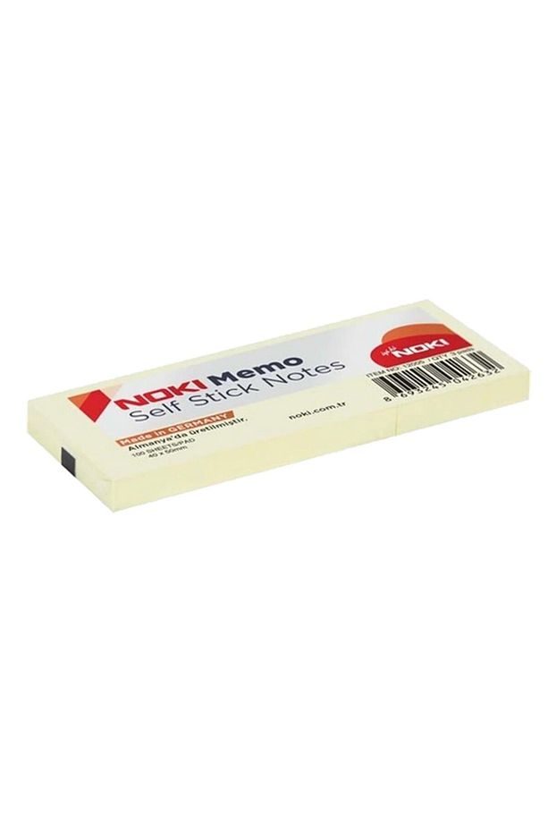 Yapışkanlı Not Kağıdı 38x51 mm 100 Yaprak x 3 Adet (Pastel Sarı) 12005 - 1