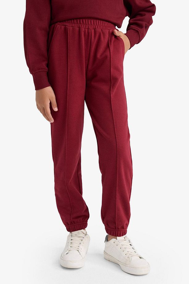 Kız Çocuk Beli Lastikli Basic Düz Jogger Eşofman Altı X9036a625au - 4