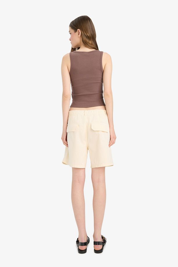 Coool Normal Bel Kısa Paça Gabardin Şort F3318AX25SM - 6