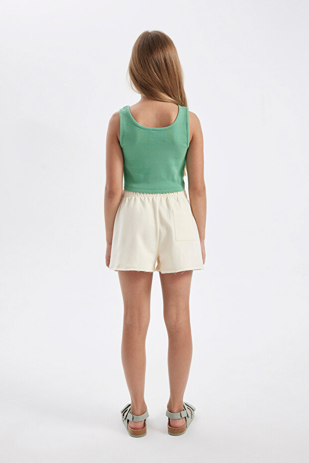 Kız Çocuk Dokuma Etiketli Şort C4712A824SM - 7