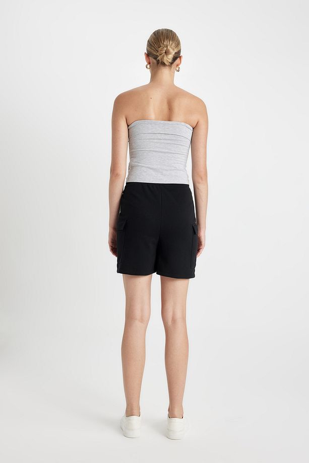 Regular Fit Kargo Cepli Şort - 5