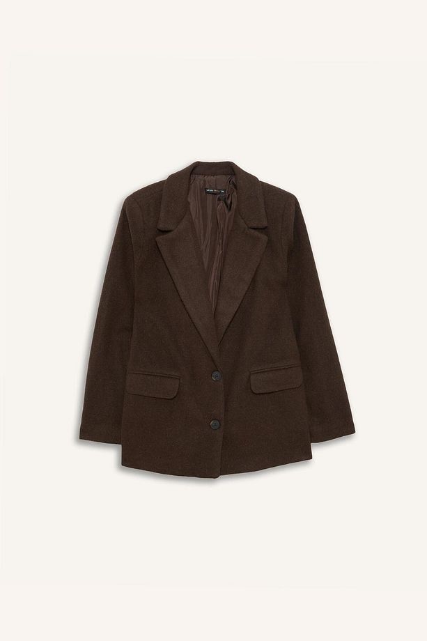 Regular Fit Yün Görünümlü Blazer Ceket Y6483AZ22WN - 7