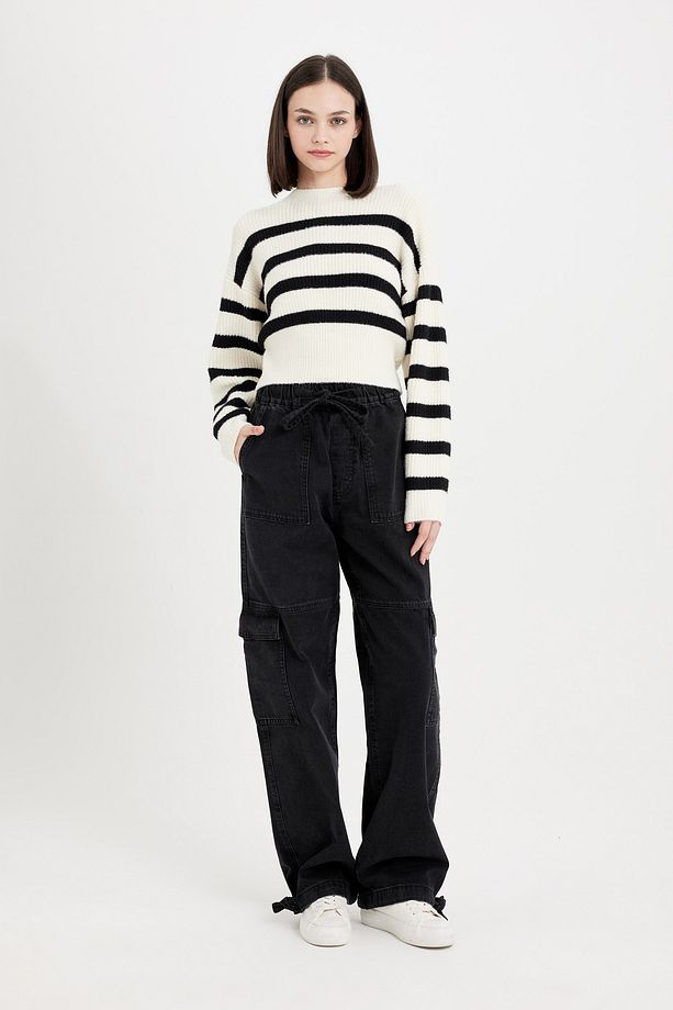 Regular Fit Bisiklet Yaka Triko Kazak - 2
