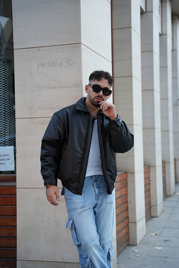 ERKEK KIŞLIK DERİ MONT - 6