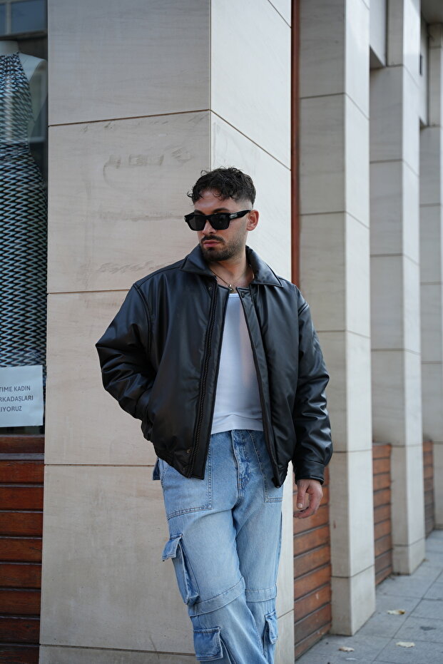 ERKEK KIŞLIK DERİ MONT - 4