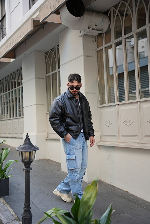 ERKEK KIŞLIK DERİ MONT - 5