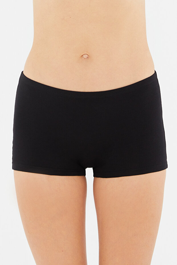 Siyah Penye Kadın Boxer - 7