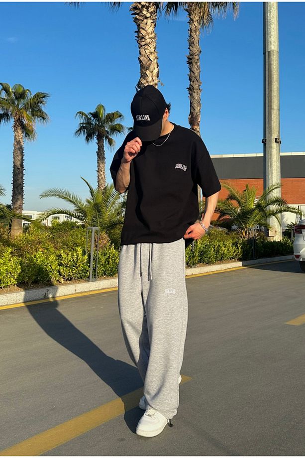 Yazlık-Serline Premium Ayarlanabilir Paça Baggy Eşofman - 5