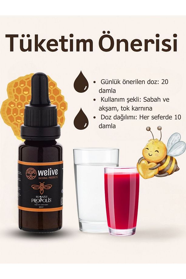 Su Bazlı Propolis Damla Plus – 30 ml – %10 Anadolu Propolisi, Alkolsüz - 2