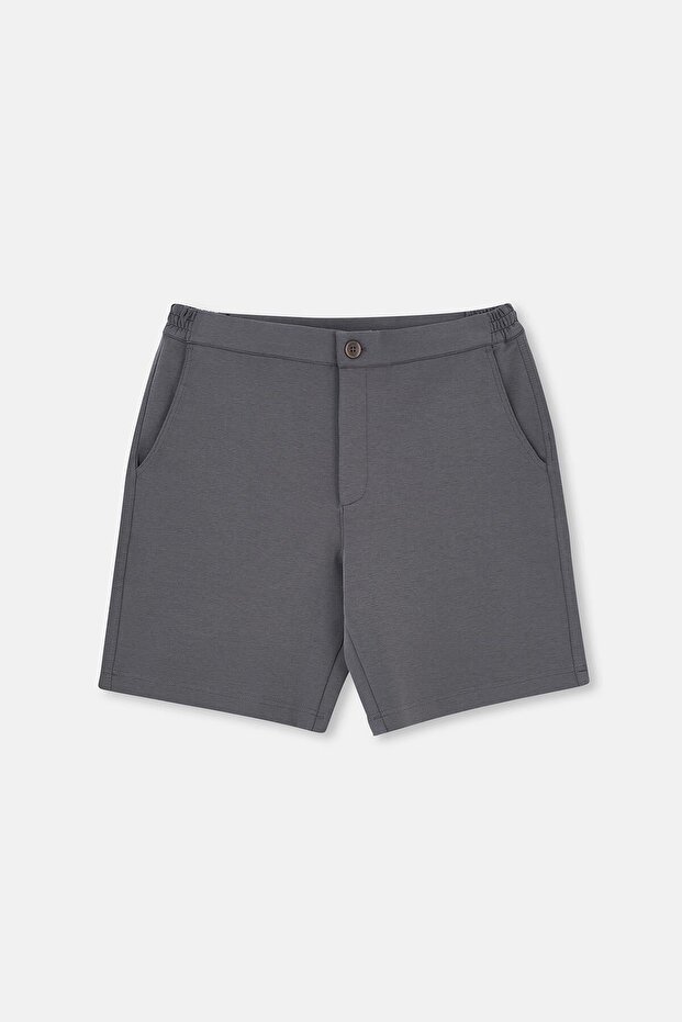 Füme Cepli Bağcıklı Şort - 1