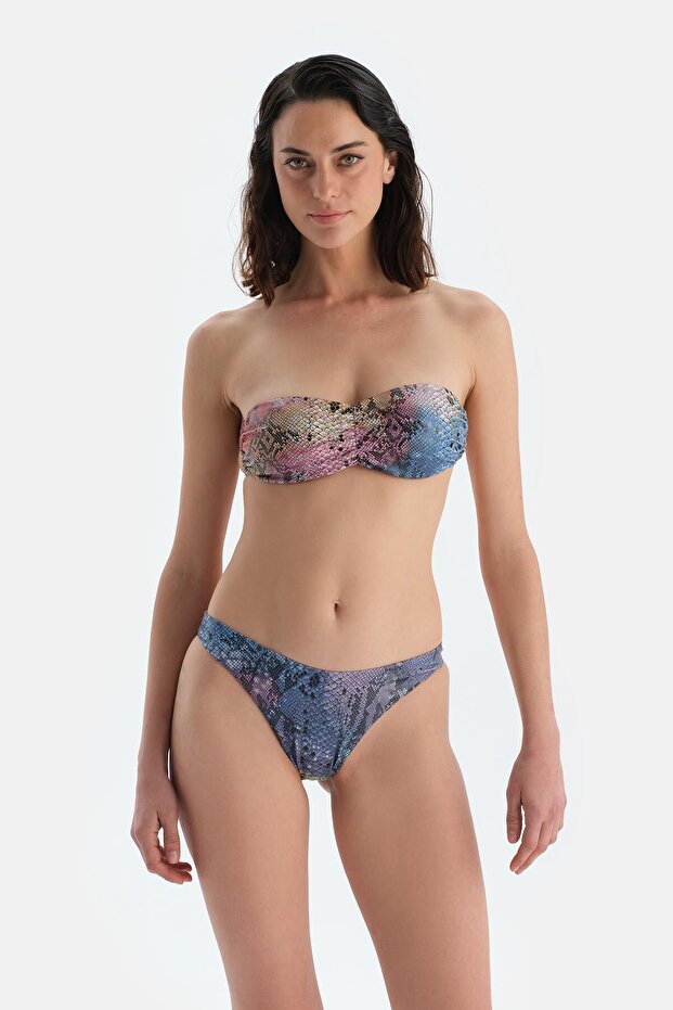 Multicolor Straplez Bikini Üst - 5