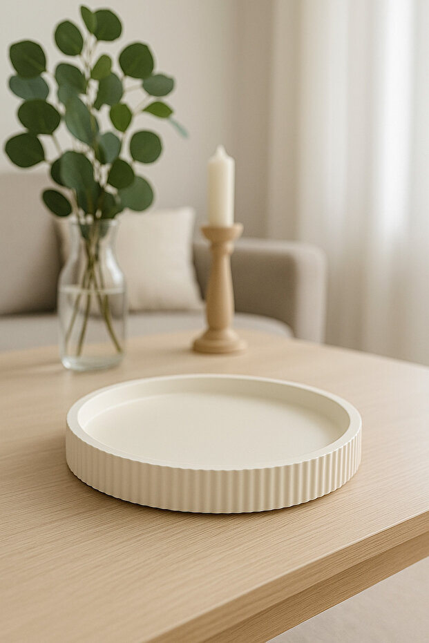 Large Size Ceramic Plate Tray