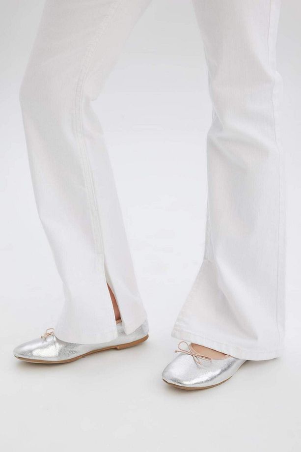 Kız Çocuk Flare Fit İspanyol Paça Pamuklu Jean Pantolon D7099A825SM - 8