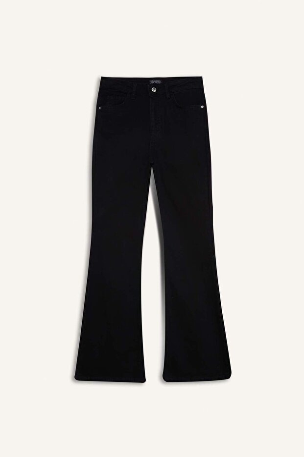 Mia Yüksek Bel Düz Paça Cepli Jean Pantolon D6639AX25SP - 8