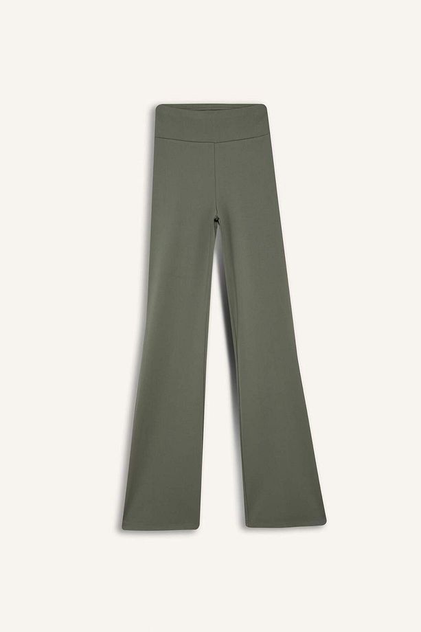 DeFactoFit Flare Fit Sporcu İnce Eşofman Altı İspanyol Paça Standart Boy Basic Düz B3988AX25SP - 6