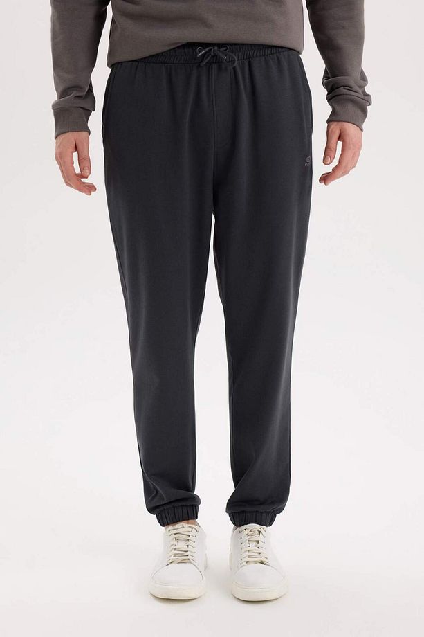 Regular Fit Eşofman Altı Cepli Basic Düz Beli Bağcıklı Lastikli Paça D4416AX25SP - 4