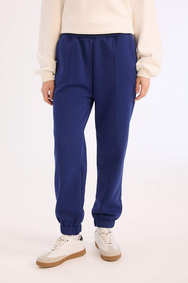 Coool Kalın Jogger Eşofman Altı Basic Düz Cepli Beli Paçası Lastikli E6300AX24WN - 3