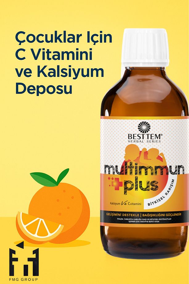Multimmun Plus – Çocuklar Için C Vitamini Ve Kalsiyum Deposu | 100 ml - 3