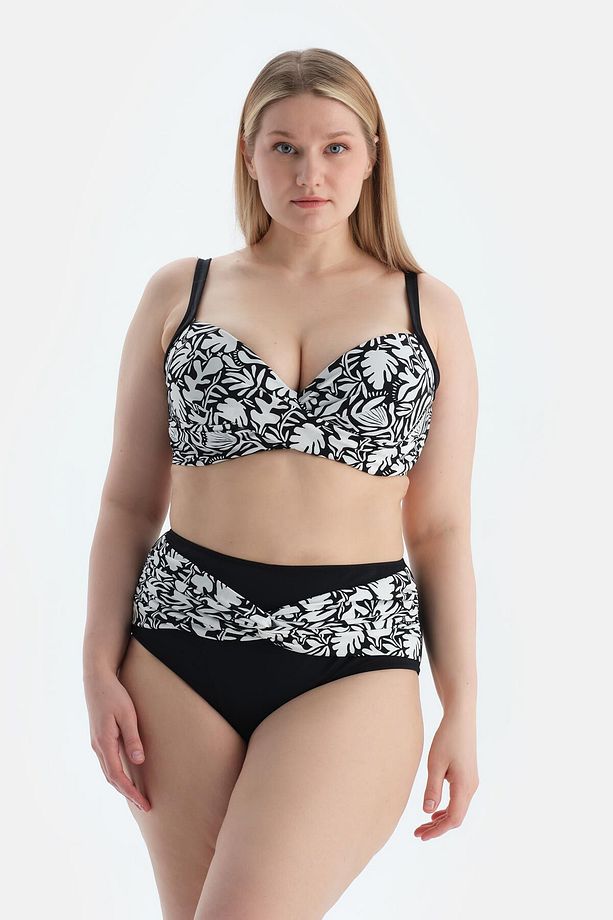 Multicolor Yüksek Bel Bikini Alt - 4