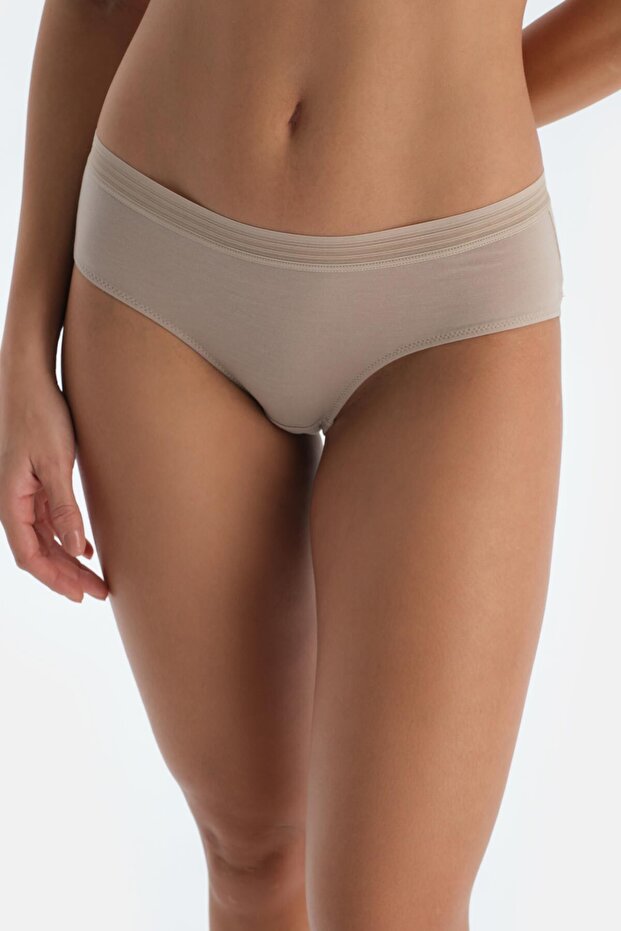 Ada Çayı Basic Bel Dantel Detaylı Hipster Külot - 5