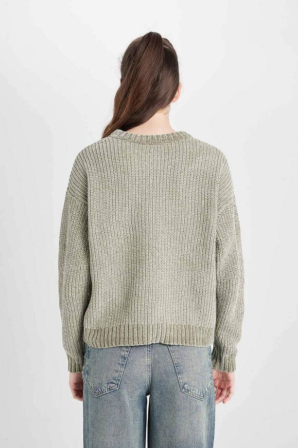Regular Fit Bisiklet Yaka Triko Kazak C6227AX24CW - 6