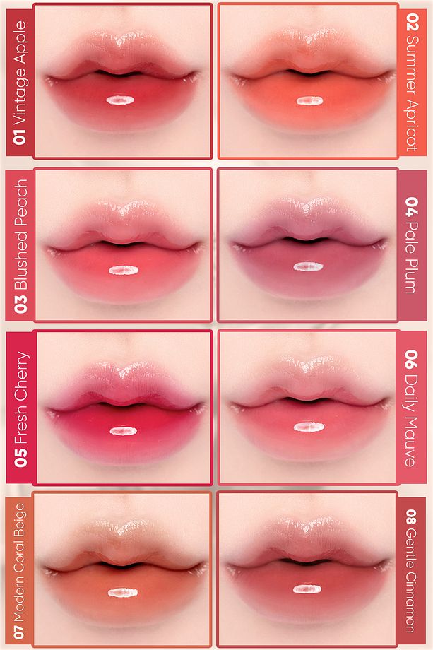 Yapışkanlık Hissi Vermeyen Yoğun Işıltılı Tint CLIO Crystal Glam Tint (12 Fiery Rose) - 5