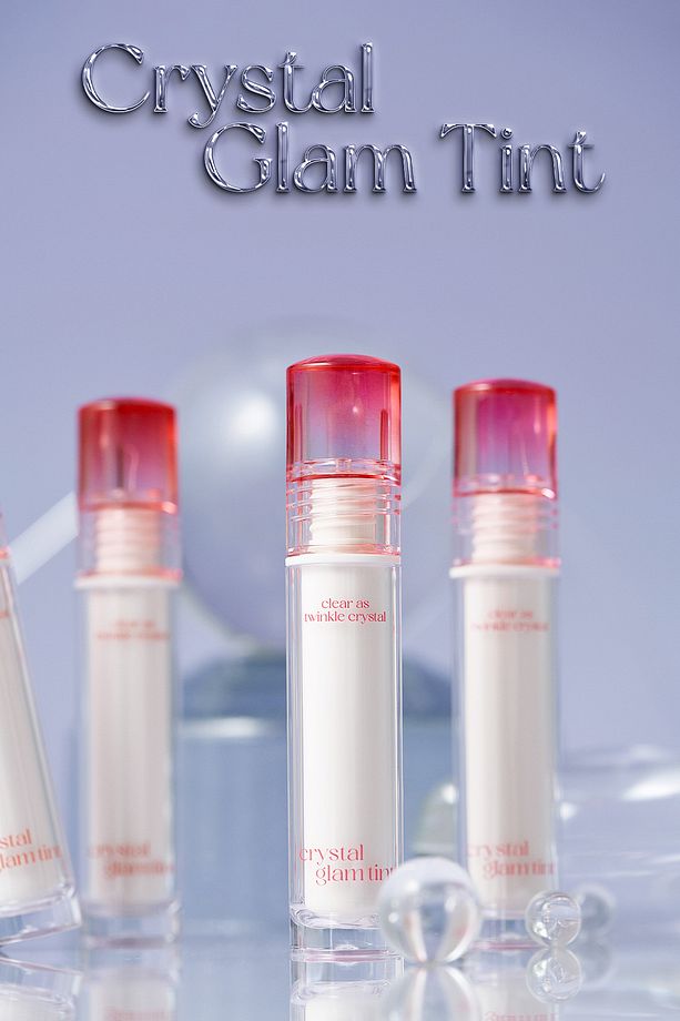 Yapışkanlık Hissi Vermeyen Yoğun Işıltılı Tint CLIO Crystal Glam Tint (12 Fiery Rose) - 9