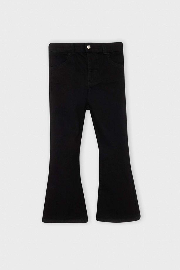 Kız Bebek İspanyol Paça Jean Pantolon D1829A524AU - 1