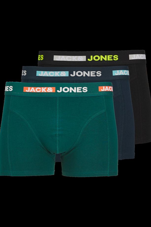 JACSCOTT SOLID TRUNKS 3 PACK SN SİYAH12260058 - 1