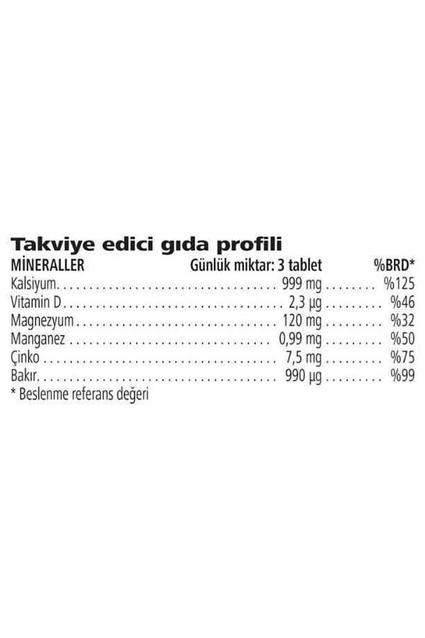 Yüksek Kalsiyum D Vitamin Ve Minarel Içeren Tablet Xtra-cal 90 Tablet - 2