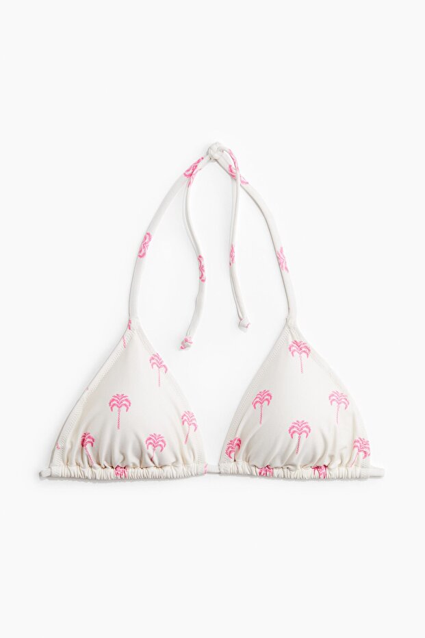 Dolgulu Üçgen Bikini Üstü - 4