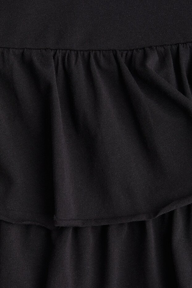 Katlı Mini Jarse Etek - 4