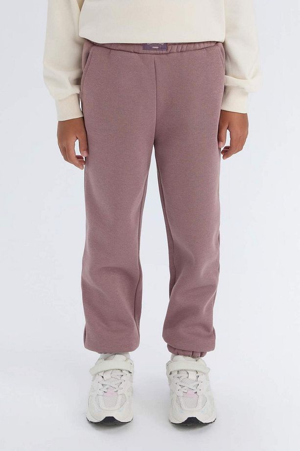 Kız Çocuk Standart Fit Beli Paçası Lastikli Cepli Jogger Eşofman Altı D3845A824WN - 4