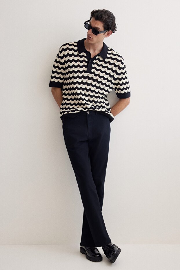 Pamuklu Chino Slim Fit - 1