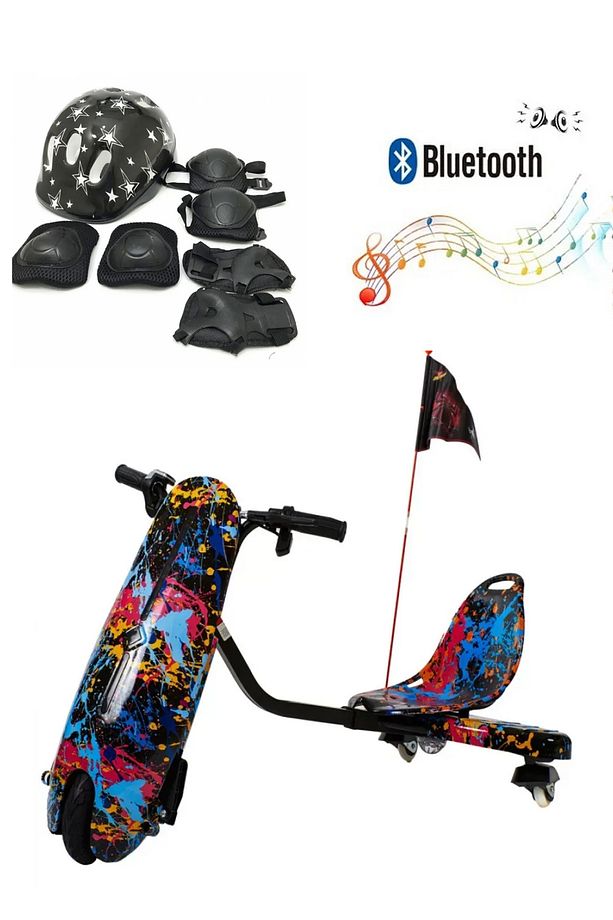 Smart Store Elektrikli Kaykay Drift Scooter Bluetooth Dirift Kar Hoverboard Koruma Ekipmanı D26 - 1